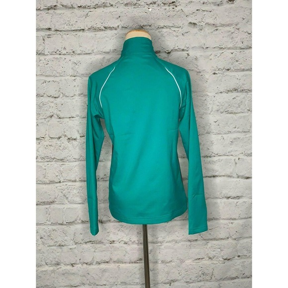 Reebok green Long Sleeves Full Zip Lightweight Mesh Lining Jacket S - Picture 11 of 12